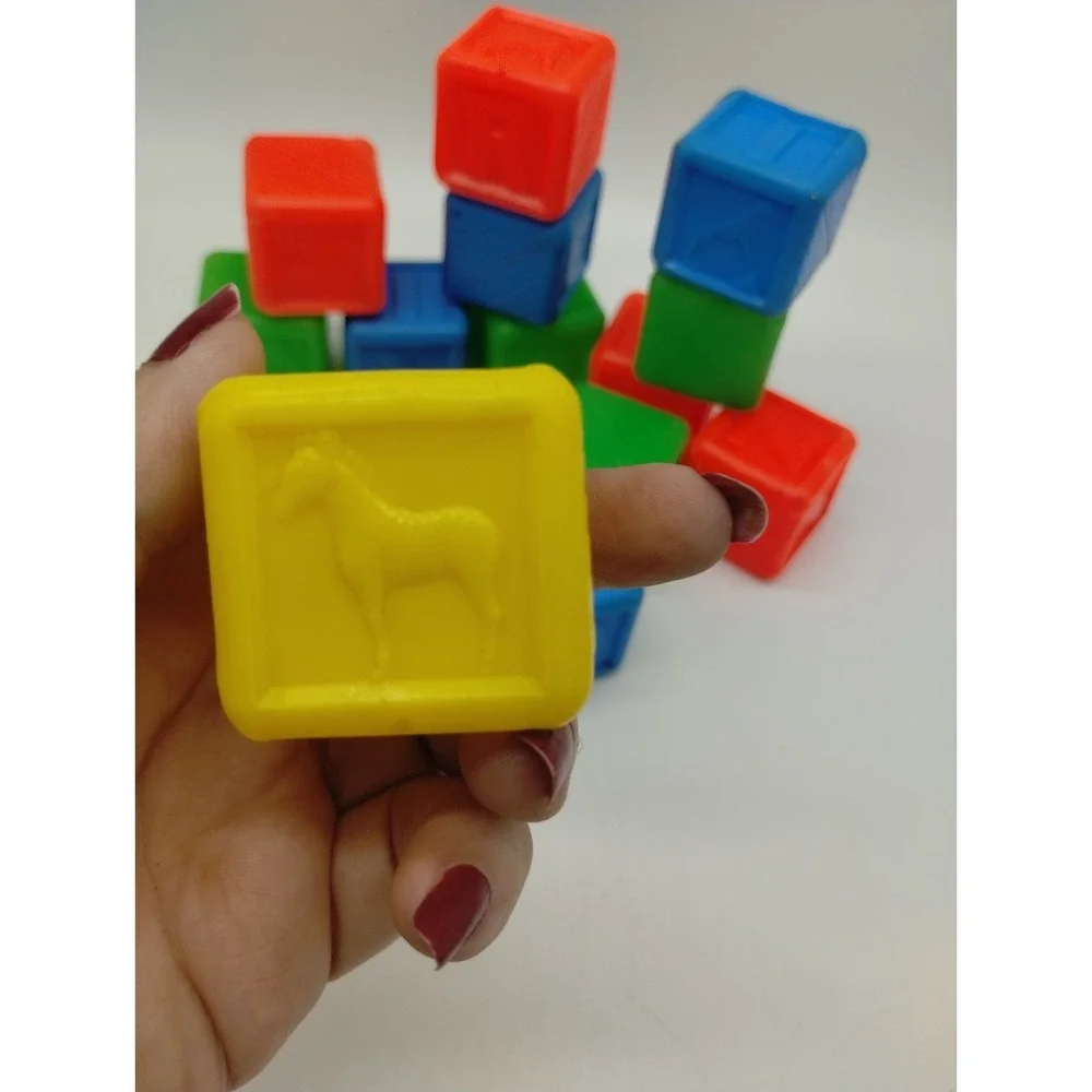 Vintage Colorful Soft Plastic Alphabet Animal 1.5